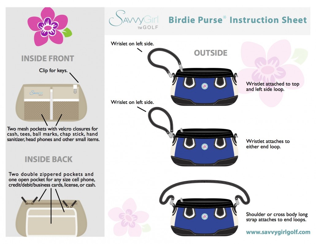 The Birdie Golf Purse Gallery Explore The Features
