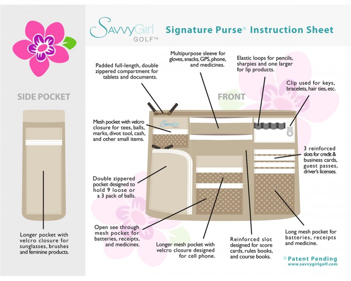 The Signature Golf Purse Gallery Explore The Features